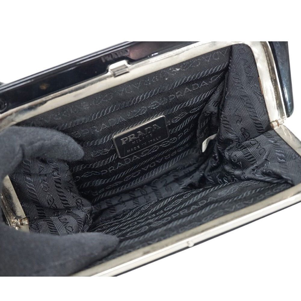 Prada Chain Shoulder Bag Black